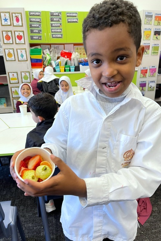 Year 1s celebrating their 100th Day of School